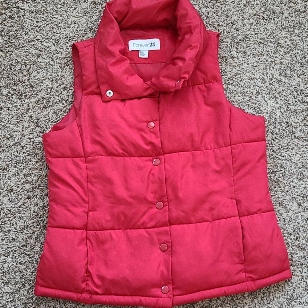Forever 21 Red vest size small